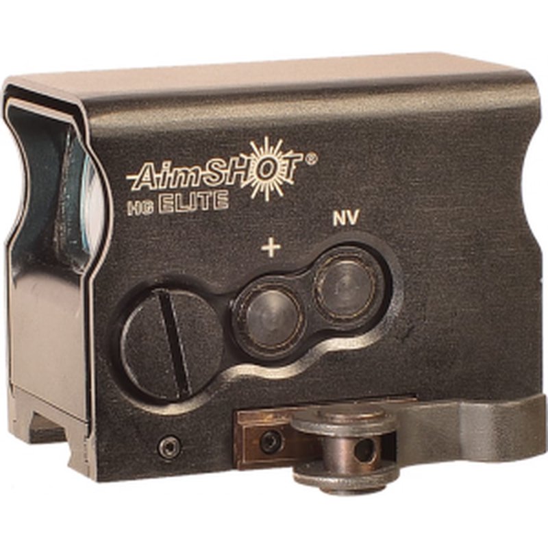 AimShot HG Elite Black Hardcoat Anodized 1x 34mm 2 MOA/65 MOA Green Dot & Circle Reticle