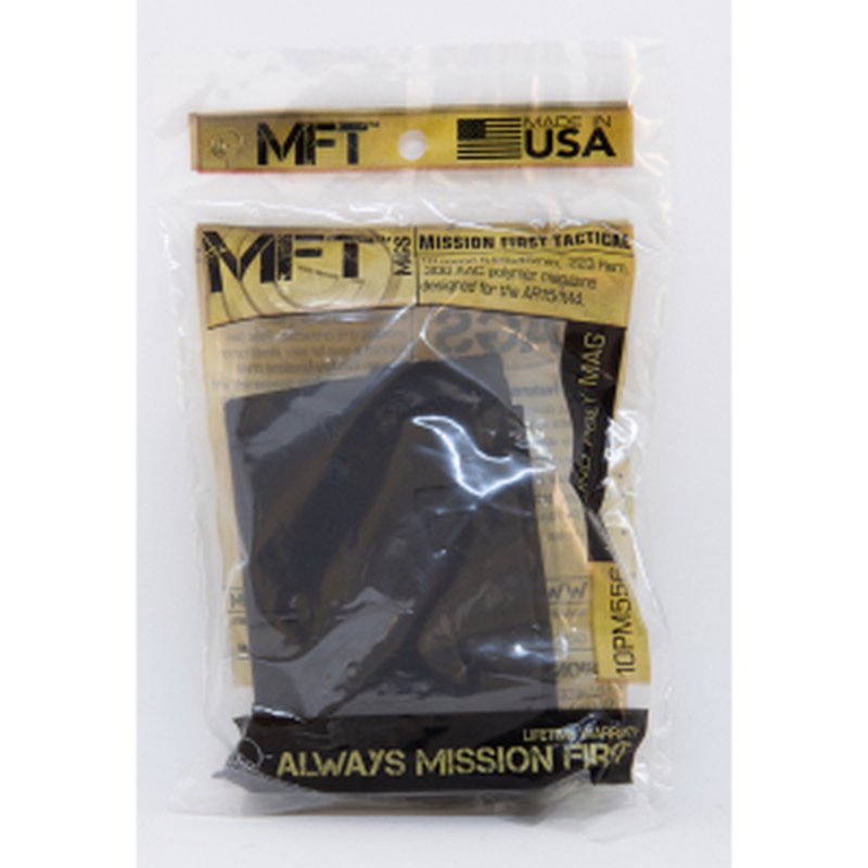 Mission First Tactical EXD 10-Round AR-15 STANAG Magazine 5.56/.223/300 BLK Polymer Black