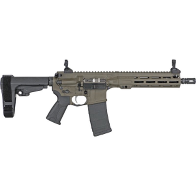 LWRC ICMKII 5.56 NATO 10.5" Patriot Brown Pistol w/ SBA3 Brace