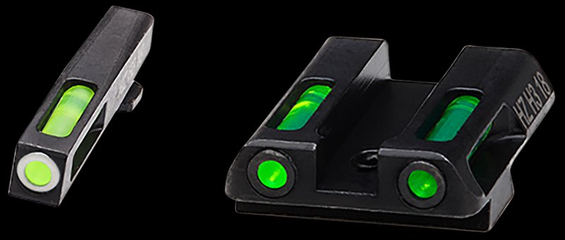 Hiviz LiteWave H3 Glock Sights Green Tritium Front & Rear Fiber Optic