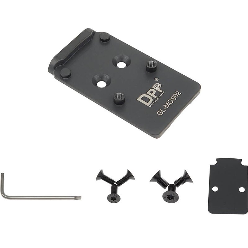 DPP Titanium Glock MOS Adapter Plate for RMR/SRO & Holosun 407/507C/508T