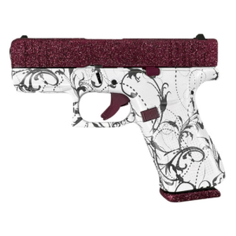 Glock G43X 9mm 3.41" 10rd Black Cherry Glitter
