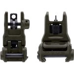 Magpul MBUS Gen 3 Flip-Up Front and Rear Sight Set AR-15 Polymer Olive Drab