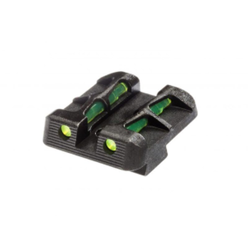 HiViz LiteWave Glock Rear Sight for 9mm/.40/.357 (LitePipe), Green