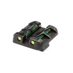 HiViz LiteWave Glock Rear Sight for 9mm/.40/.357 (LitePipe), Green