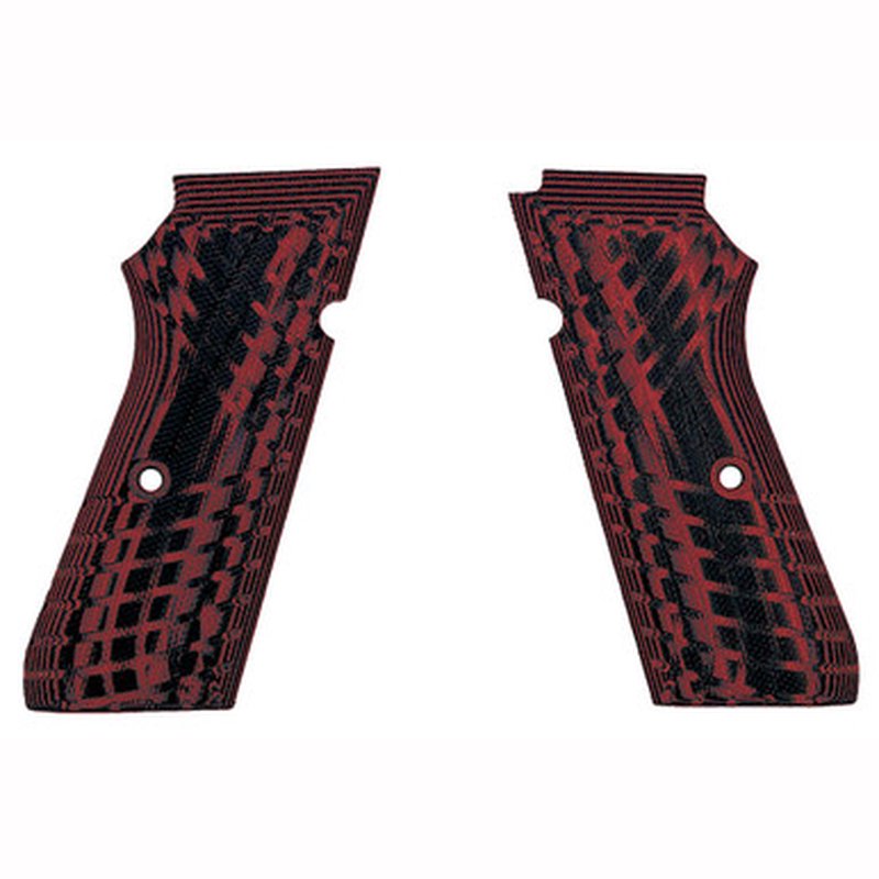 Kimber KDS9c Pistol Grips High Texture Dark Red Black