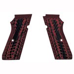 Kimber KDS9c Pistol Grips High Texture Dark Red Black