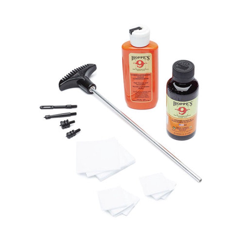 Hoppe's HOPPCO22B .22 pistol cleaning kit w/ one-piece aluminum rod, No. 9 cleaner & oil