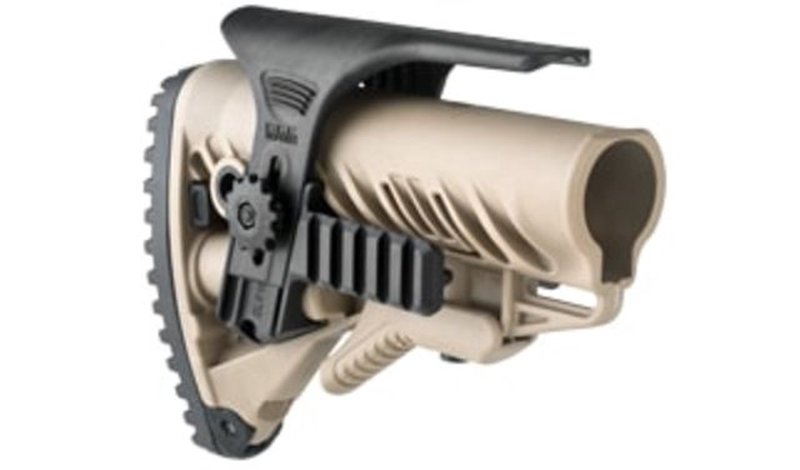 FAB Defense Adjustable Cheek Riser w/ Picatinny Rail for GLR16 Stock
