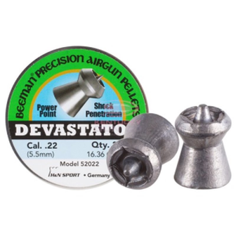Beeman Devastator .22 Cal Pellets 16.36 Grains Pointed 200ct