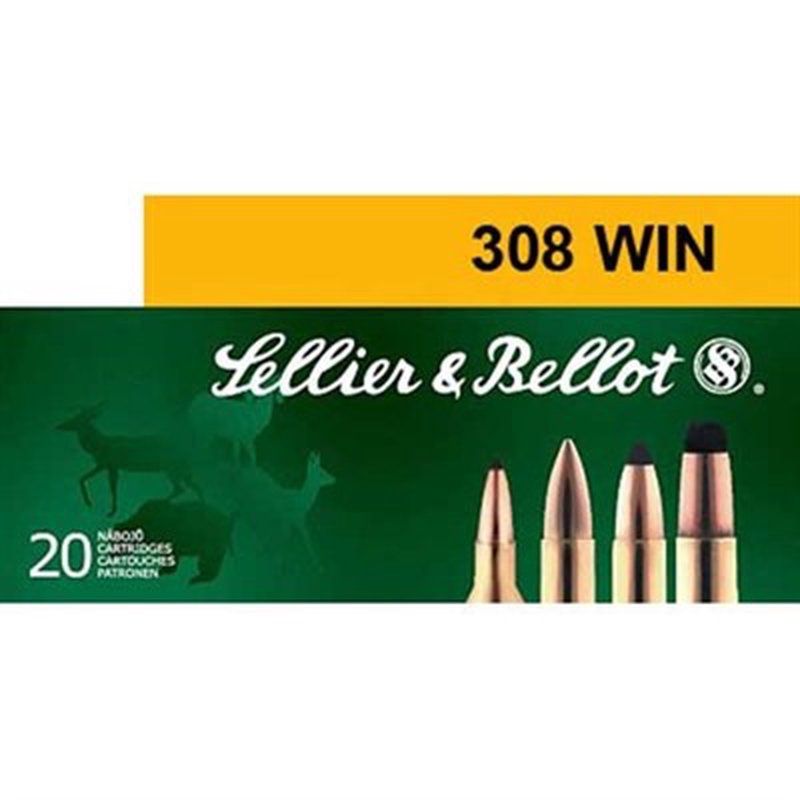Sellier & Bellot 308 Winchester 168gr HPBT Ammunition 20 Rounds