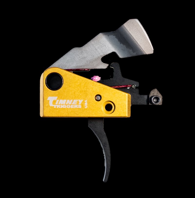 Timney Triggers Featherweight Single-Stage Curved Drop-In Trigger FN SCAR 17 Black Gold 691S
