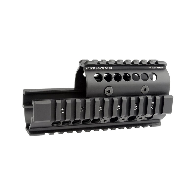 Midwest Industries AK-47/AK-74 Quad Rail Handguard Mil-Spec Picatinny Black MI-AK