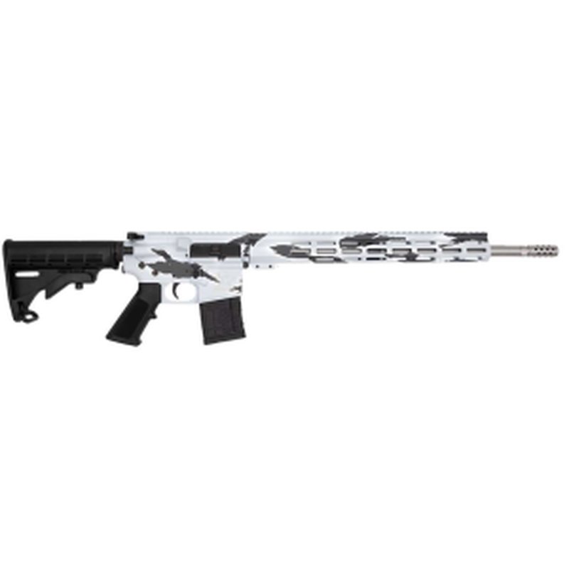 GLFA AR15 450 Bushmaster 18 Inch Stainless Barrel Snow Camouflage AR-15 Rifle