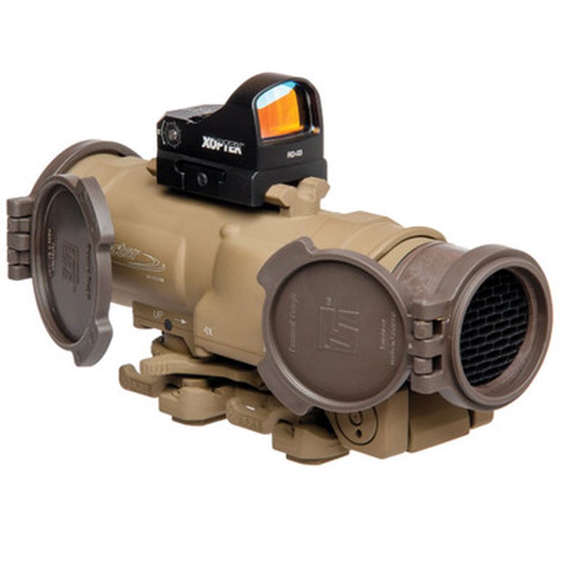 Elcan SpecterDR 1x/4x Rifle Scope 5.56mm FDE ARD 3MOA XOPTEK DFOV4-T265-C10-X3