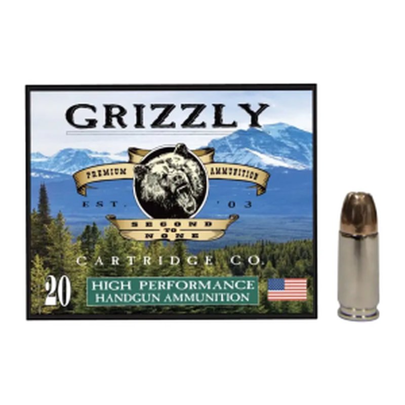 Grizzly GC9M+P9 9mm+P 147GR JHP Ammunition