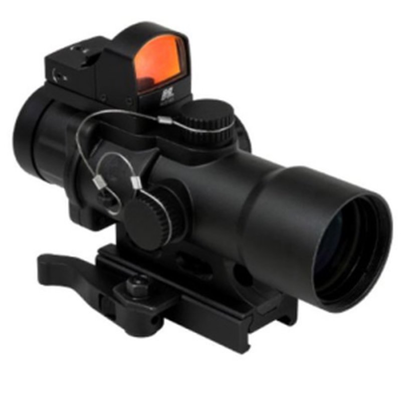 NCSTAR 3.5X32mm CPO Scope w/ Micro Red Dot 5.3"