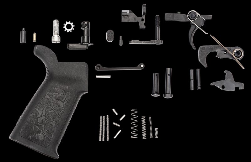 Spikes Tactical Standard AR Lower Parts Kit SLPK101 Black Oxide Stainless Pins