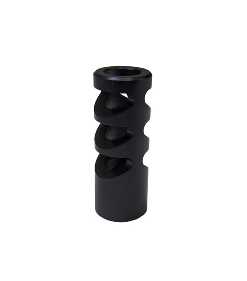 JARD Fin Brake 9mm Luger 3/4in 1/2x28 2in Length 4140 Steel Alloy Black