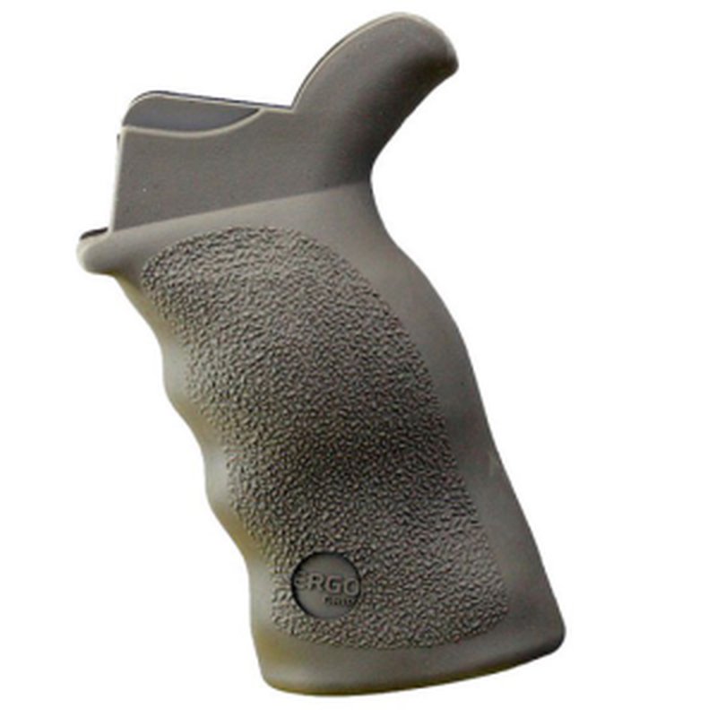 Ergo Tactical Deluxe AR-15 Aggressive-Texture Grip with Finger Grooves - OD Green