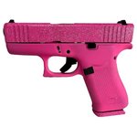 Glock G43X 9mm Pistol 3.4 in Barrel Pink Glitter Finish
