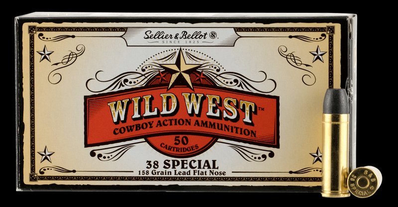 Sellier & Bellot Handgun Ammo .38 Special 158gr Lead Flat Nose 50 Rounds