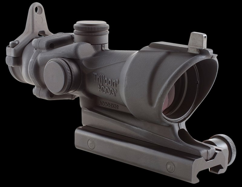 Trijicon 100092 ACOG 4x32 Amber Crosshair Black Hardcoat Anodized