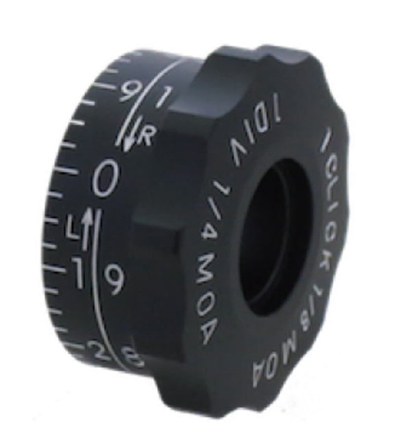 March Scopes Windage Dials Replacement Dial Set, Black
