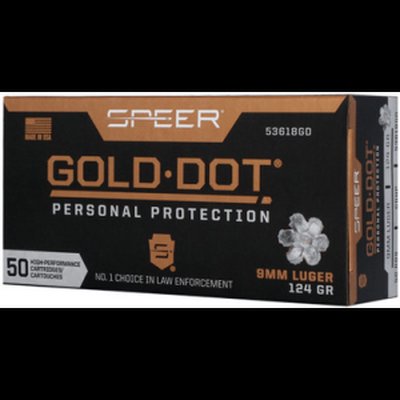 Speer Gold Dot 9mm Luger Ammunition