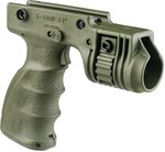 FAB Defense Tactical Ergonomic Foregrip w/1" Flashlight Adapter, Rear Switch
