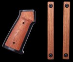 Sharps Bros AR-15 Grip Set with Brazilian Cherry Inserts 6061-T6 Aluminum SBARG01