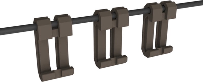 Monstrum Picatinny Pressure Switch Cable Guides (3-Pack) - Polycarbonate