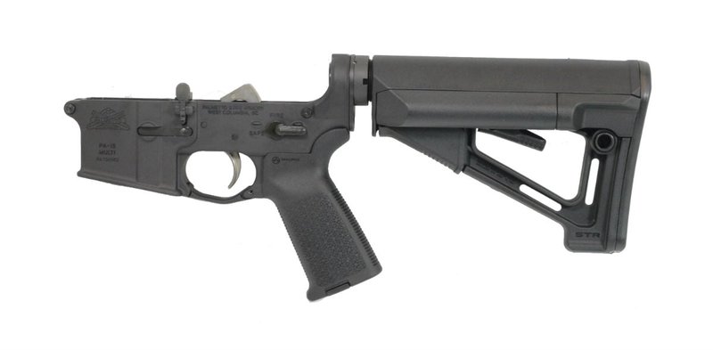 PSA AR-15 Complete Lower - Magpul STR EPT Edition - Black, No Magazine