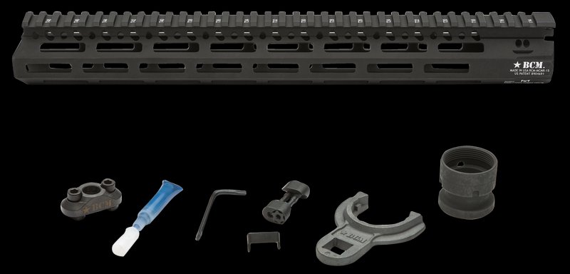 BCM BCMGunfighter MCMR 15 AR-Platform M-LOK Aluminum Handguard Black Anodized
