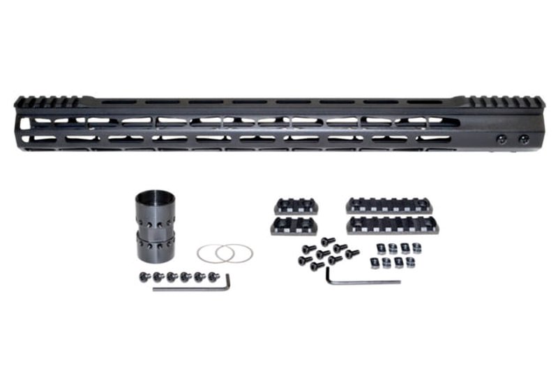 Presma AR-10 LR 308 Super Light M-LOK Series Free Float Handguards w/ Partial Top Rail, DPMS Low Profile