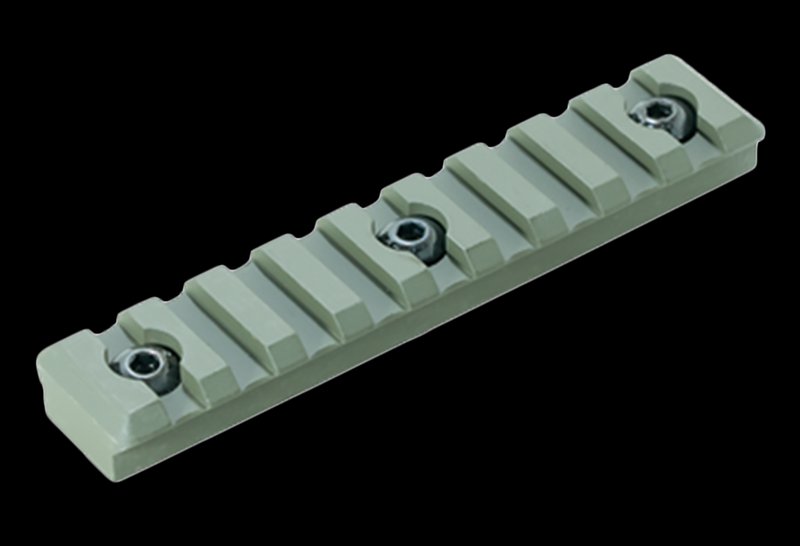 Timber Creek Outdoors M-LOK 9-slot Picatinny Rail Section OD Green Aluminum AR Platform