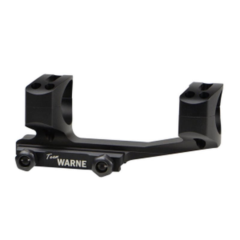 Warne Gen 2 X-SKEL 1-Piece Cantilever Picatinny Scope Mount 1" Rings Matte Black