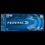 Federal Power-Shok 222 Rem 50 Grain JSP 20-Round Rifle Ammo
