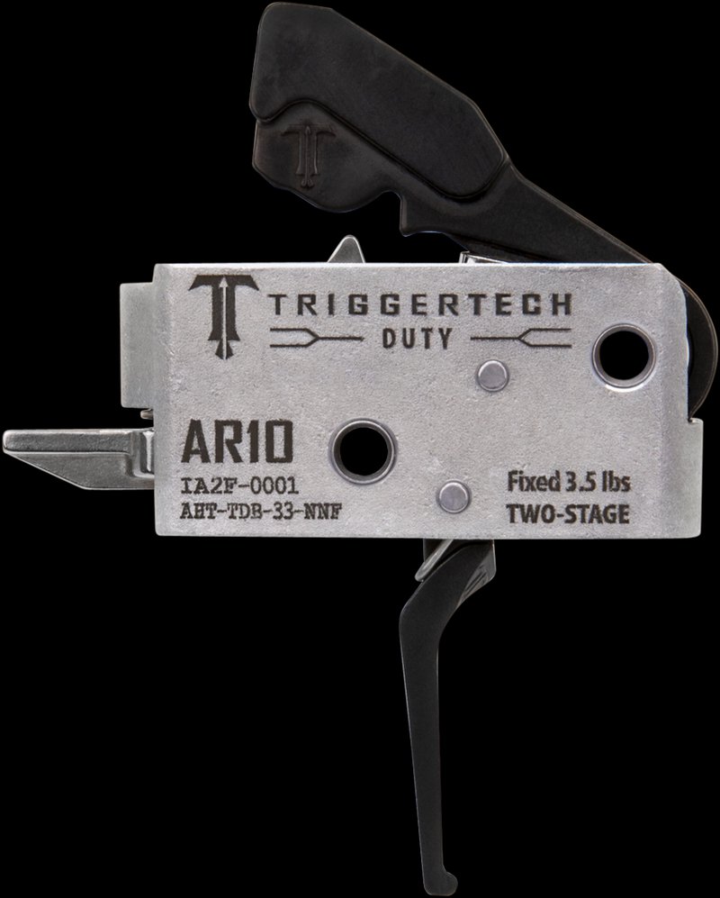 TriggerTech AR Duty Two-Stage Flat Trigger AR-10 3.5 lb Fixed Pull