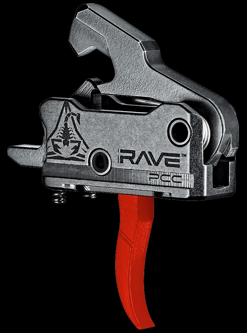 Rise Armament RAVE-PCC Curved Trigger AR9 PCC Black/Red Nitride
