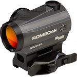 Sig Sauer Electro-Optics ROMEO4H Graphite 1x20mm 2 MOA Illuminated Green Horseshoe Ballistic Dot Reticle