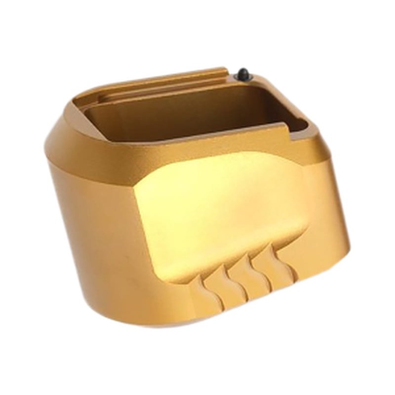 Tyrant CNC TDMPMAGEXFSGOLD Magazine Extension Fits S&W M&P Full-Size 9mm/40 S&W, +5 Capacity