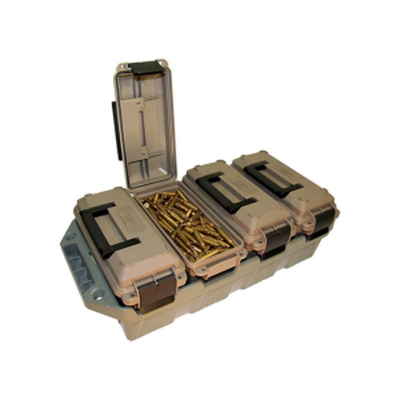 MTM 4-Can Ammo Crate 30 Cal Dark Earth Army Green