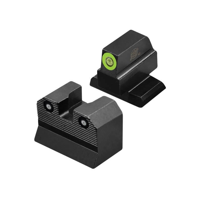 XS Sights R3D 2.0 Night Sight Set - Front/Rear Green/Green for Maximum Precision and Visibility