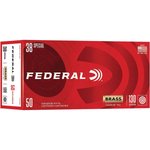 Federal Champion .38 Special 130gr FMJ Handgun Ammo 50 Rounds C38130A