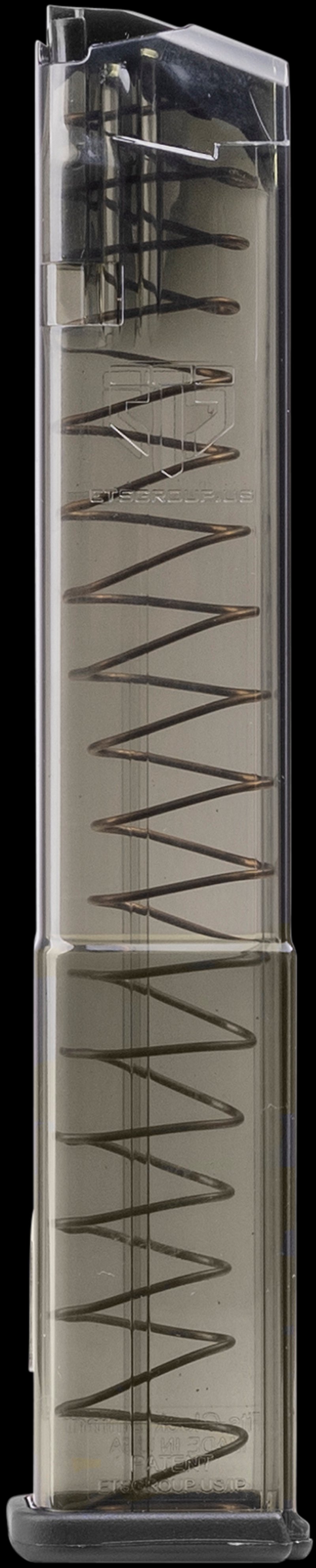 ETS Glock 17/19 9mm 17-Round Polymer Magazine Carbon Smoke Finish