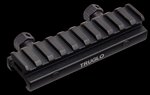 Truglo TG8970B Picatinny Riser Mount 1/2 Inch Rise 4 Inch CNC Aluminum Matte Black