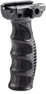 Roni EVG-BLK Ergonomic Vertical Foregrip with Rubberized Backstrap (Black)