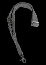 NCStar AARS1PU Single Point Sling Urban Gray Nylon 44-60 OAL Adjustable Bungee Rifle