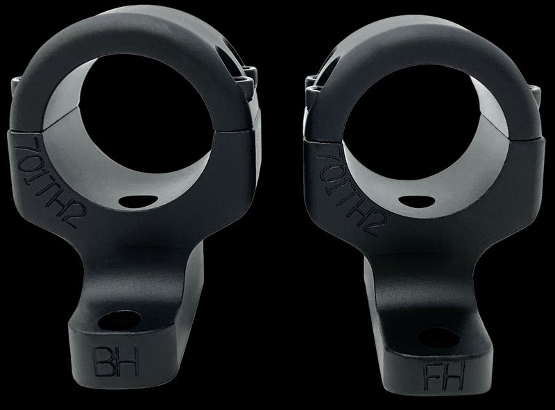 DNZ Game Reaper 2 Two-Piece 1-Inch High Scope Mount Rings Matte Black